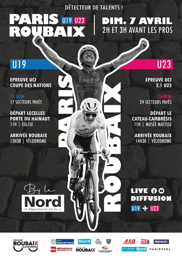 Paris-Roubaix (U19): Parcours-Equipes engagées