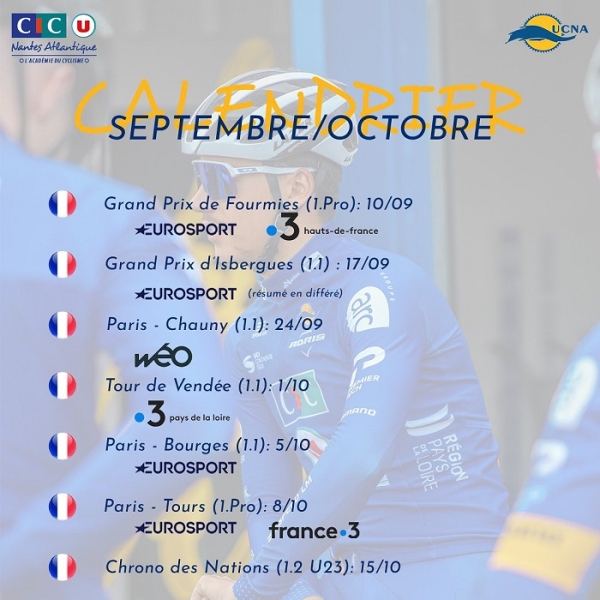 CIC UNA: Calendrier Septembre-Octobre