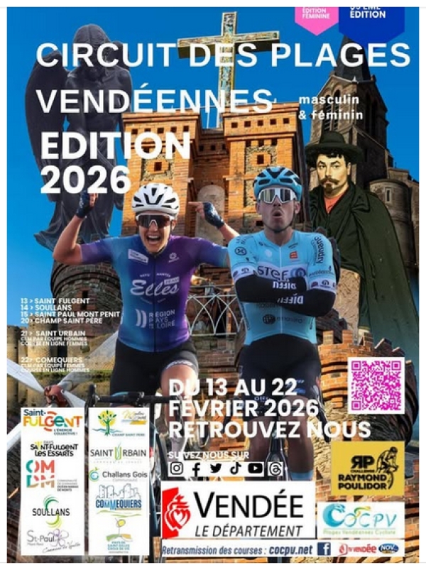 Découvrez l&#039;affiche des Plages Vendéennes 2026