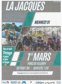 Cyclosportive &quot;La Jacques Gouin 2026&quot;