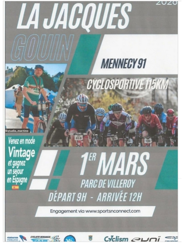 Cyclosportive "La Jacques Gouin 2026"