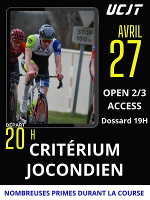 Joué-lès-Tours (Open 2.3-Ac) &quot;Critérium&quot;