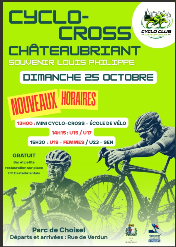 CX de Châteaubriant "Modifications des horaires"