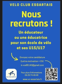 VC Essartais &quot;Offre Emploi Educateur&quot;