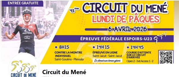 Circuit du Mené (Féd. Espoirs U23): Horaires CLM