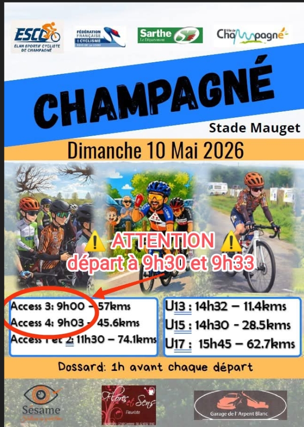 Champagné "Rectification Horaires"