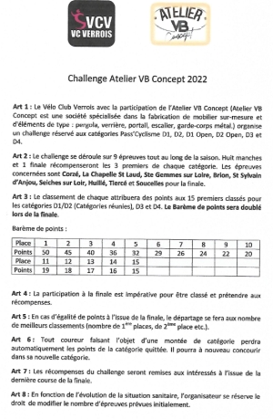 VC Verrois: Challenge Atelier VB Concept
