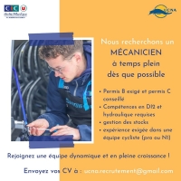 Le CIC U Nantes Atlantique recrute un mécanicien
