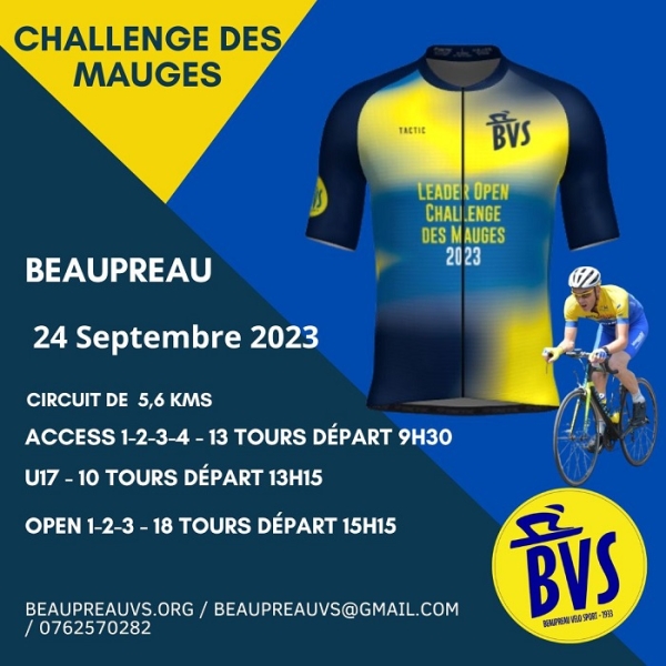 Beaupréau &quot;Challenge des Mauges 2023&quot;