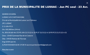 Lussac les Châteaux 2,3+J