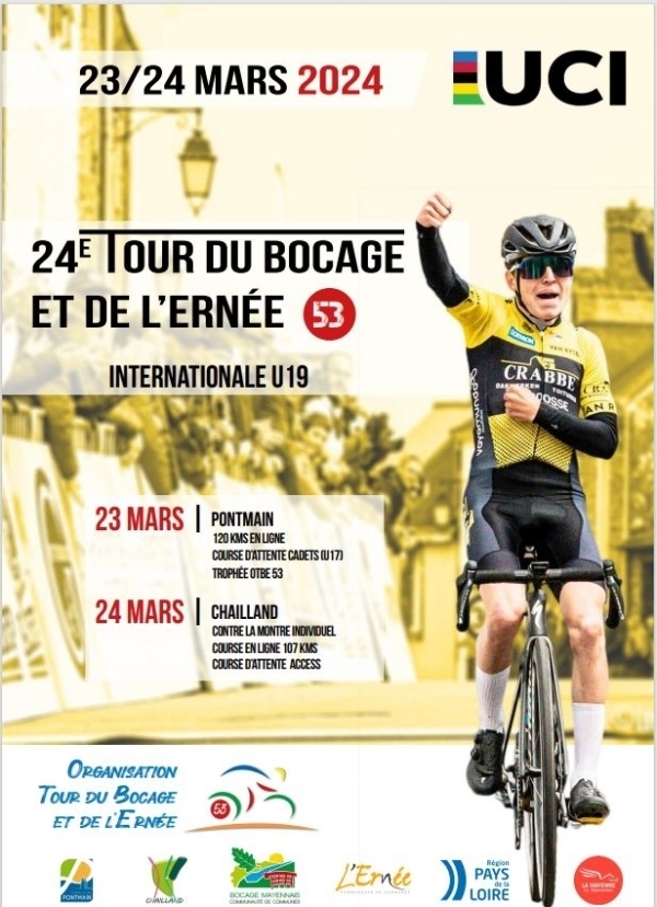 LeTour du Bocage et de L&#039;Ernée 53 (U19): Equipes engagées