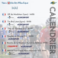 Team U Nantes Atlantique: Calendrier de Mai