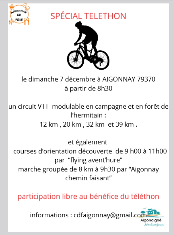 Aigonnay &quot;Rando Téléthon&quot;