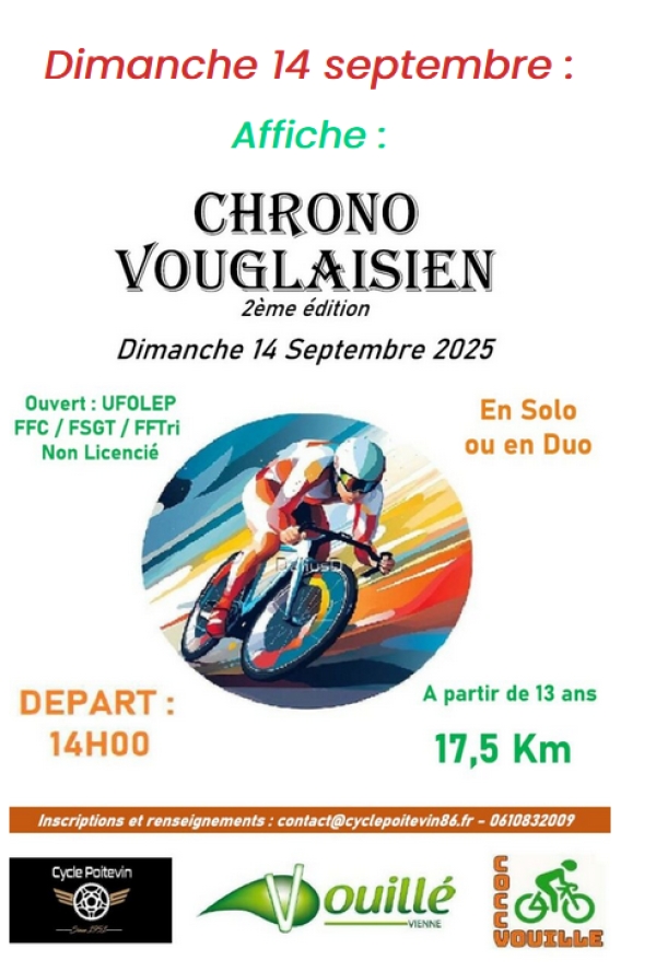 Chrono Vouglaisien &quot;Horaires de départ&quot;