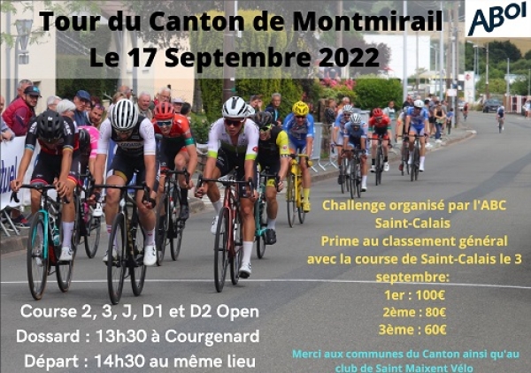 Tour du Canton de Montmirail: Courgenard 2,3+J