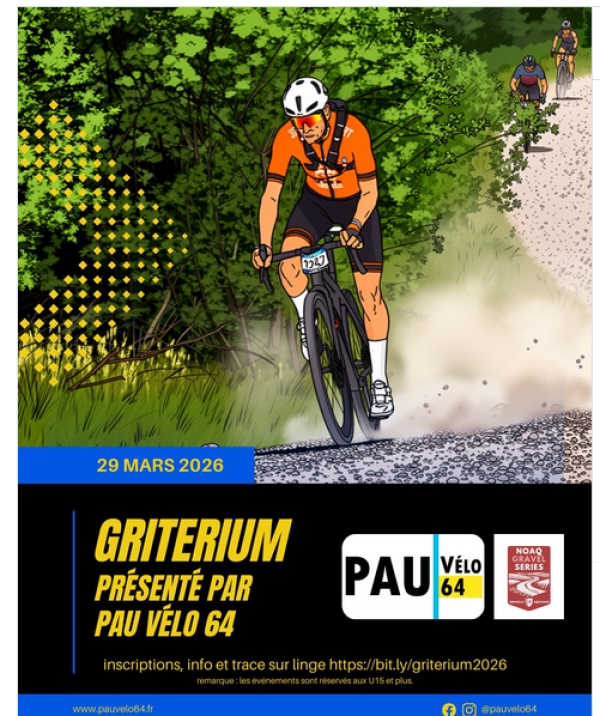 Gravel "Gritérium Pau Vélo 64"